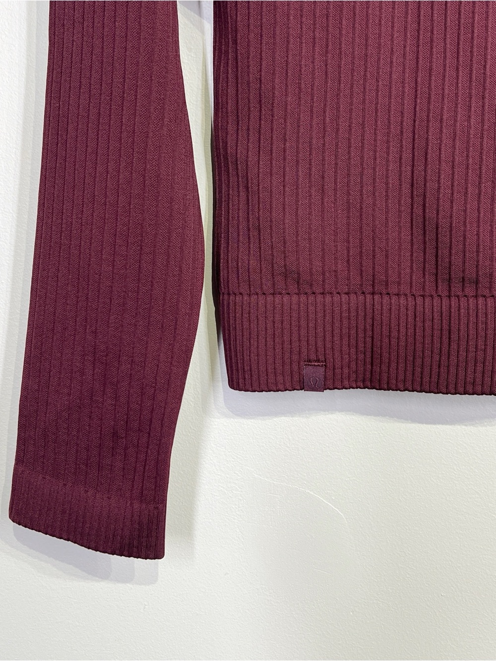 Lululemon NEW Rest Less Pullover Rib Garnet - Picture 5 of 7